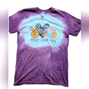 Bleached Peace Love Fall Women's medium shirt